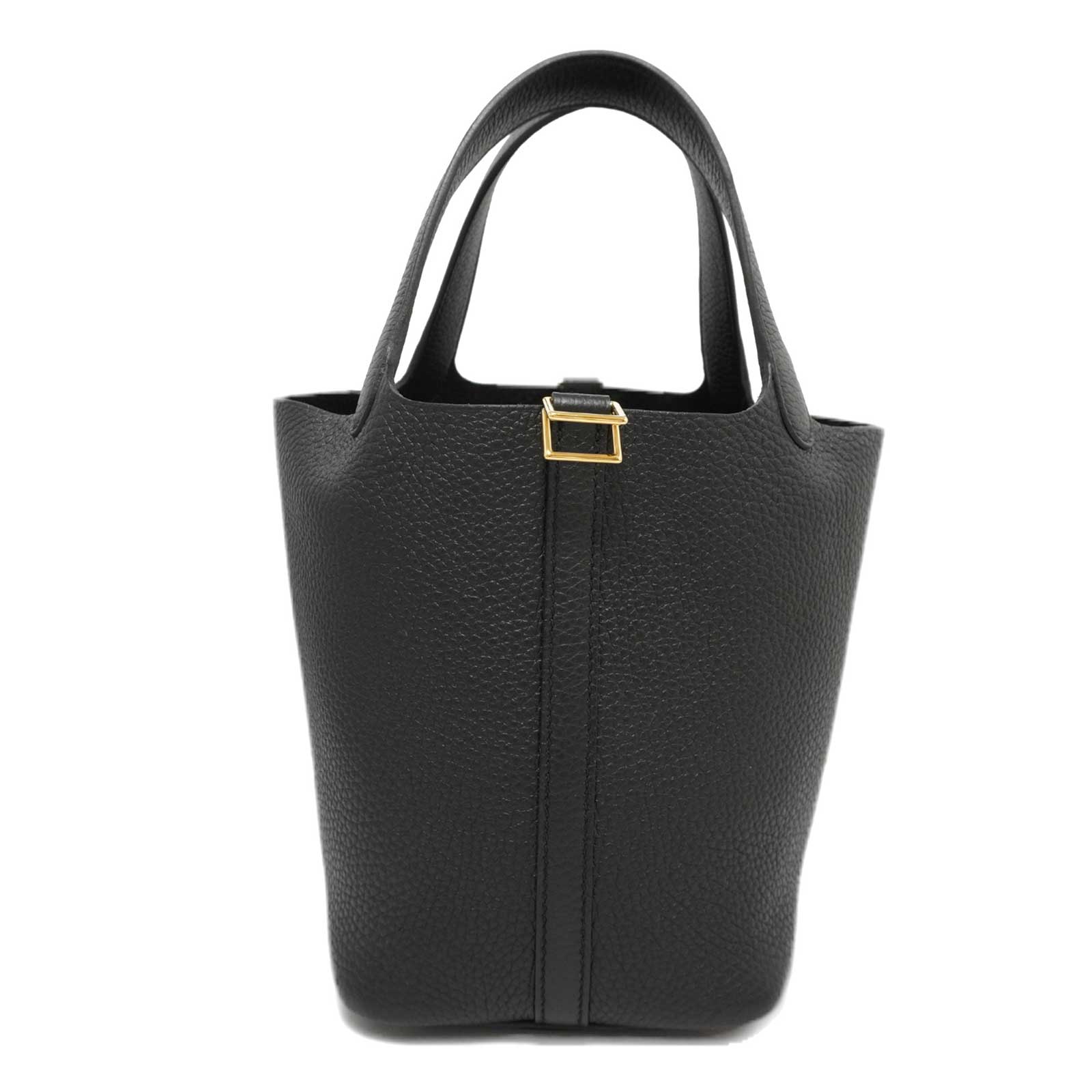 【☆SS期間全商品ポイント5倍☆】HERMES （エルメス) ピコタンロックPM ハンドバッグ トートバッグ ノアール(G金具) トリヨン U刻印 ランクAのサムネイル