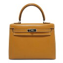 HERMES （エルメス) ケリー25 ハンドバッグ ショルダーバッグ ナチュラルサブレ(SV金具) ヴォ—バトラー U刻印 未使用品 レディース メンズ 小さめ バッグ 大人 ブランド シンプル オシャレ おしゃれ カバン かばん 送料無料