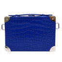 LOUIS VUITTON (ルイヴィトン) ソフトトランク ブルー/シルバー金具 クロコ ランクA レディース メンズ 小さめ バッグ レザー 斜めがけ 大人...