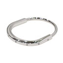 TIFFANY&CO(ティファニー) ティファニーロックバングル8Pダイヤ 18K・WG ラージサイズ 38.5g ランクA ブレスレット レディース シルバー...