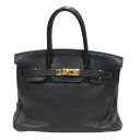 HERMES (エルメス) バーキン30 ハンドバッグ ブラック(ゴールド金具) トゴ □N刻印 ランクA レディース メンズ バッグ レザー 大人 ブランド ...