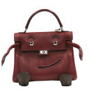 HERMES (エルメス) ケリードール ハンドバッグ ルージュアッシュ(シルバー金具) ヴォーガリバー □D刻印 ランクA レディース メンズ 小さめ バッグ...