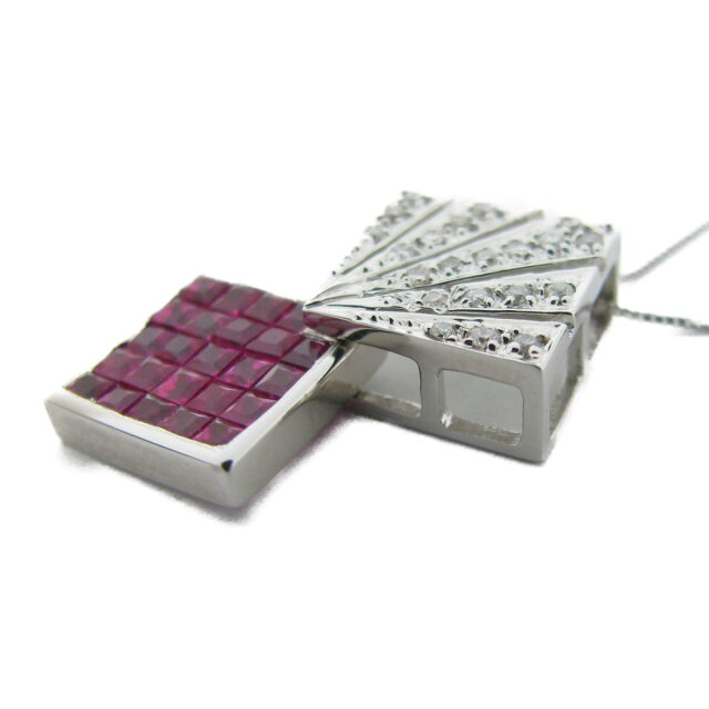JEWELRY(ジュエリー)/ルビーネックレス/ネックレス//K18WG(750)ホワイトゴールド×(トップのみ)18KWG×ルビー 1.25ct×ダイヤモンド 0.13ct/【ランクS】【中古】|BRANDBANK ブランドバンク JEWELRY(ジュエリー)/ルビーネックレス/ネックレス//K18WG(750)ホワイトゴールド×(トップのみ)18KWG×ルビー 1.25ct×ダイヤモンド 0.13ct/【ランクS】【中古】|BRANDBANK ブランドバンク