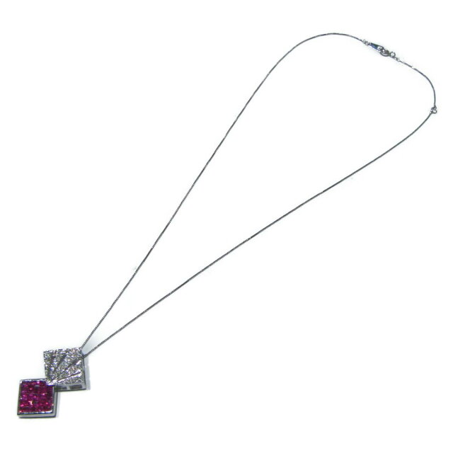 JEWELRY(ジュエリー)/ルビーネックレス/ネックレス//K18WG(750)ホワイトゴールド×(トップのみ)18KWG×ルビー 1.25ct×ダイヤモンド 0.13ct/【ランクS】【中古】|BRANDBANK ブランドバンク JEWELRY(ジュエリー)/ルビーネックレス/ネックレス//K18WG(750)ホワイトゴールド×(トップのみ)18KWG×ルビー 1.25ct×ダイヤモンド 0.13ct/【ランクS】【中古】|BRANDBANK ブランドバンク
