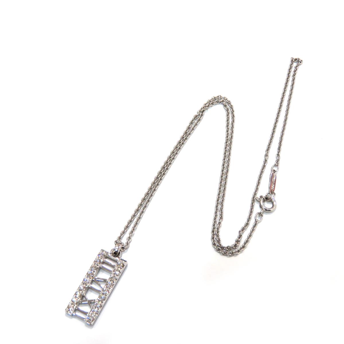 Tiffany Co ティファニー オープンアトラスバーダイヤ ネックレス レディース ネックレス K18wg 750 ホワイトゴールド ダイヤモンド ランクa Cruru ブランドクルル店 Tiffany Co ティファニー オープンアトラスバーダイヤ ネックレス レディース ネックレス K18wg 750 ホワイトゴールド ダイヤモンド ランクa Cruru ブランドクルル店