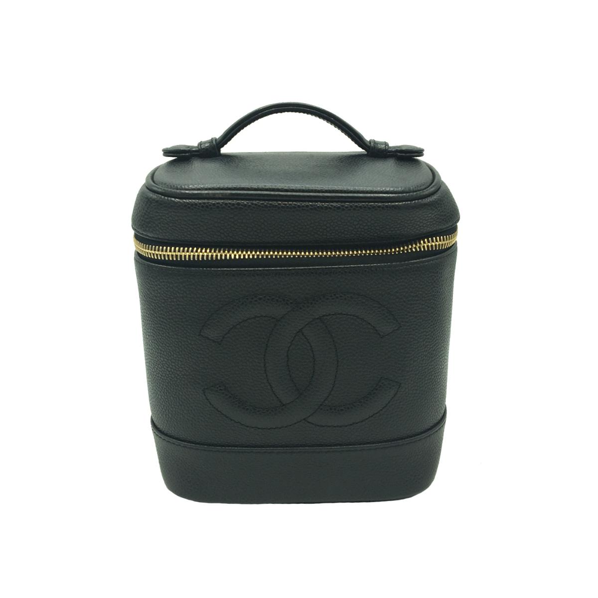 CHANEL(シャネル)/バニティ　レディース/バニティバッグ/黒系/ゴールド金具/キャビアスキン/【ランクB】【中古】のサムネイル