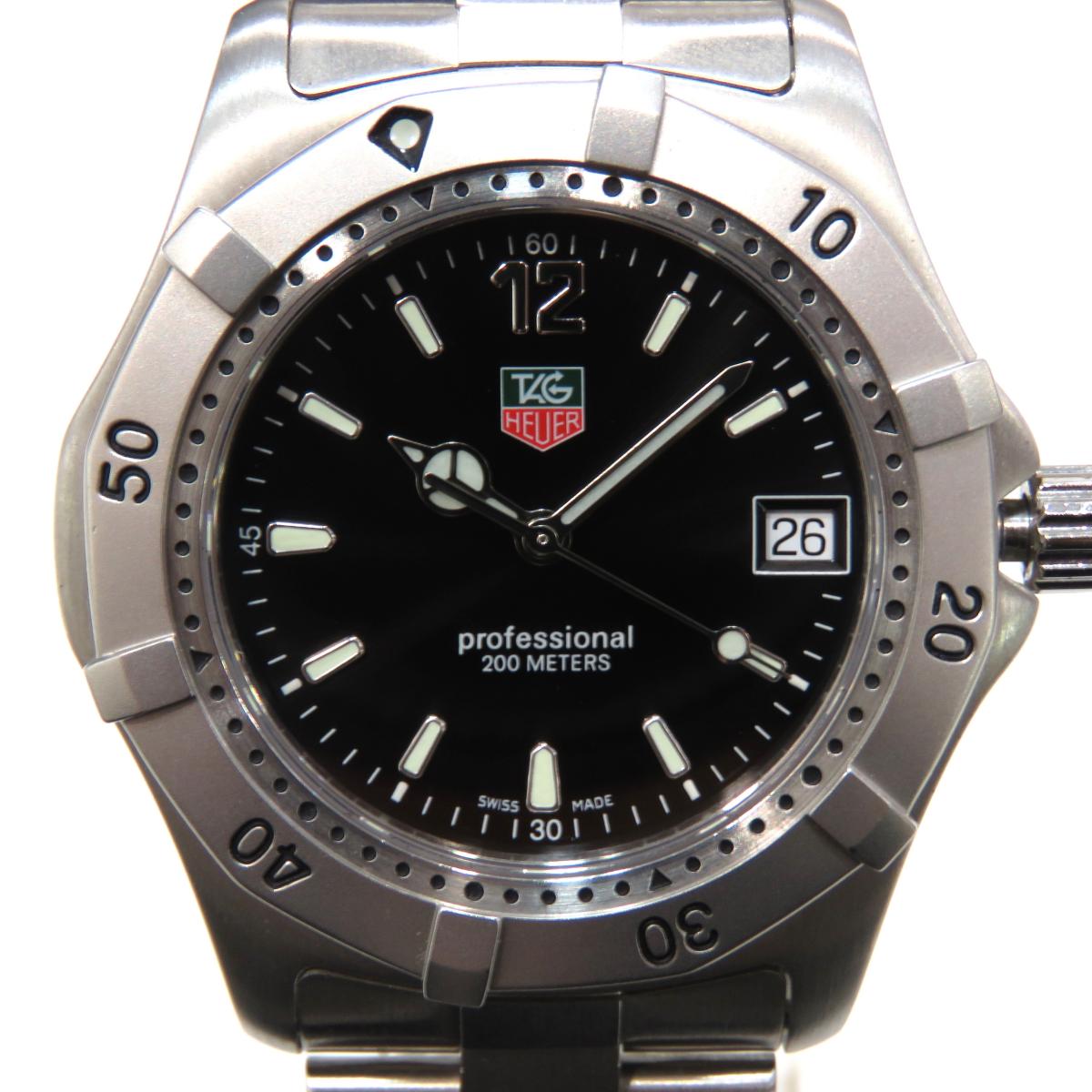 【特価商品】TAG HEUER(タグ・ホイヤー)/プロフェッショナル200　腕時計　ボーイズ/クオーツ//ステンレススチール(SS)/【ランクA】(WK1110.BA317)【中古】タグホイヤー