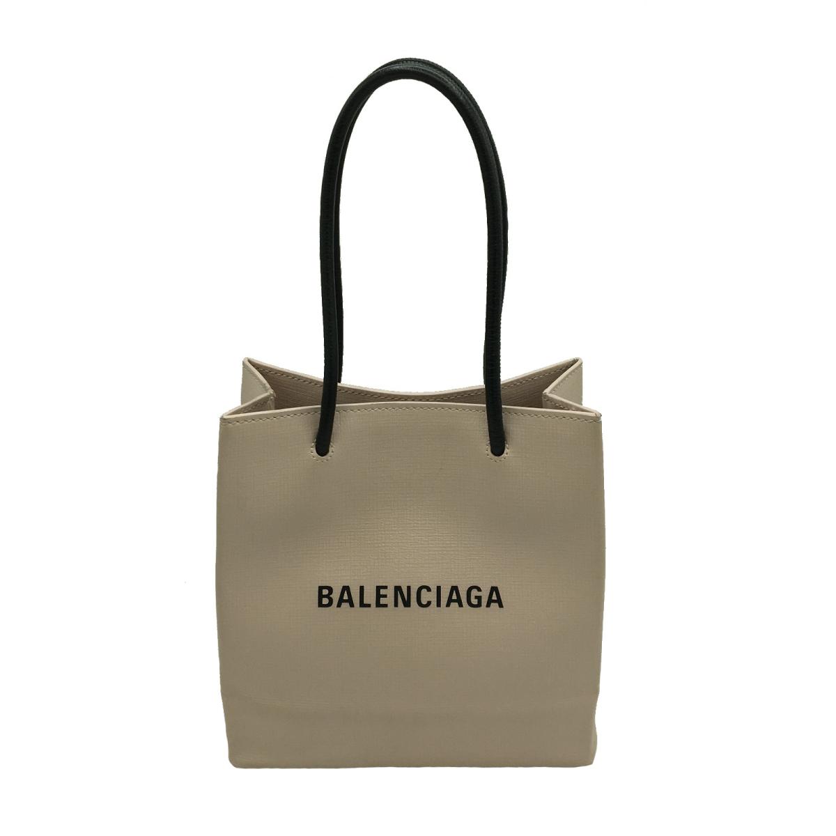 BALENCIAGA(バレンシアガ)/ショッピングトートXXS　トートバッグ　レディース/ショルダーバッグ/ピンク系/シルバー金具/パテントレザー/【ランクA】(597858)【中古】