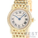 【OH済】 カルティエ 【CARTIER】 リヴィエラ SM 82220177 (6602) レディース シルバー K18イエローゴールド 腕時計 時計 RIVIERA SMALL MODEL SILVER K18YG ダイヤモンドベゼル【中古】