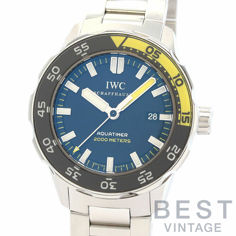 【お買い物マラソン限定クーポン配布中!】【OH済】 アイダブリューシー 【IWC】 アクアタイマーオートマティック 2000 IW356801 メンズ ブラック ステンレススティール 腕時計 時計 AQUATIMER AUTOMATIC 2000 BLACK SS 【中古】【中古】