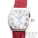 【OH済】 カルティエ 【CARTIER】 トーチュ LM デイト & パワーリザーブ CPCP W1542751 メンズ シルバー K18ホワイトゴールド 腕時計 時計 TORTUE LARGE MODEL DATE & POWER RESERVE CPCP SILVER K18WG 【中古】