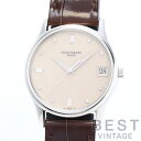 【OH済】 パテックフィリップ 【PATEK PHILIPPE】 カラトラバ 3998P メンズ アイボリー プラチナ950 腕時計 時計 CALATRAVA IVORY PT950 PP D11Pダイヤモンド【中古】