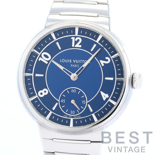 ルイヴィトン 【LOUIS VUITTON】 タンブール オトマティック W1ST20 メンズ ブルー ステンレススティール 腕時計 時計 TAMBOUR AUTOMATIC BLUE SS LV【中古】 ルイヴィトン 【LOUIS VUITTON】 タンブール オトマティック W1ST20 メンズ ブルー ステンレススティール 腕時計 時計 TAMBOUR AUTOMATIC BLUE SS LV【中古】