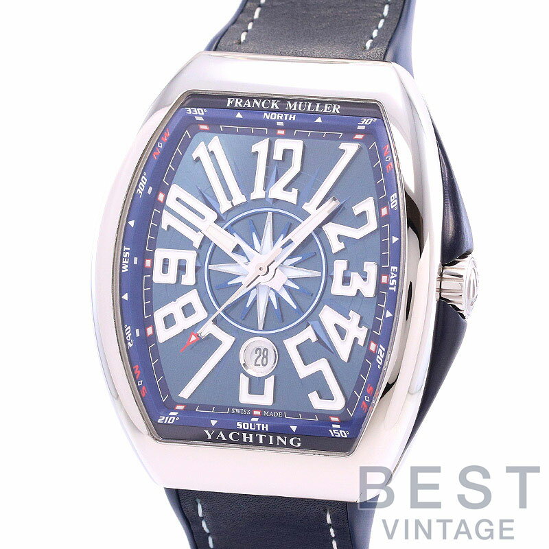 フランクミュラー 【FRANCK MULLER】 ヴァンガード ヨッティング V45SCDTYACHTING ACBL メンズ ブルー ステンレススティール 腕時計 時計 VANGUARD YACHTING BLUE SS FM【中古】