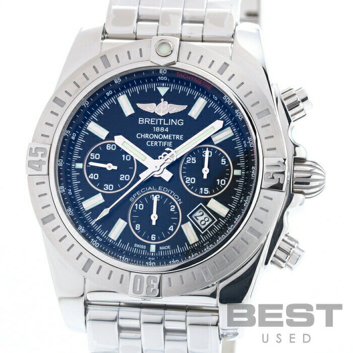 ֥饤ȥ BREITLING  Υޥå JSP ܸ AB0115111B1A1(AB011511/BF70/375A / A001B70PA)  ֥å ƥ쥹ƥ ӻ  CHRONOMAT JSP JAPAN LIMITED BLACK SS š