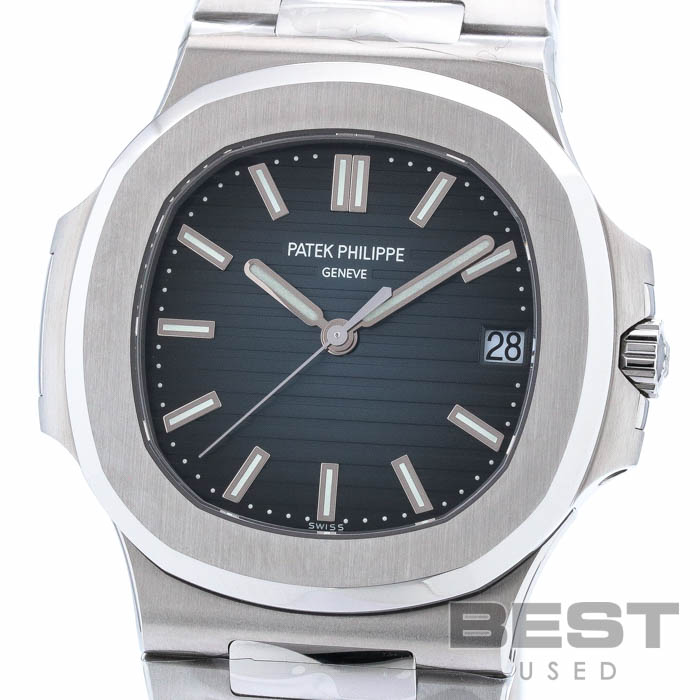 パテックフィリップ 【PATEK PHILIPPE】 ノーチラス　5711/1A-010 メンズ ブラックブルー ステンレススティール 腕時計 時計 NAUTILUS BLACK BLUE SS PP【中古】