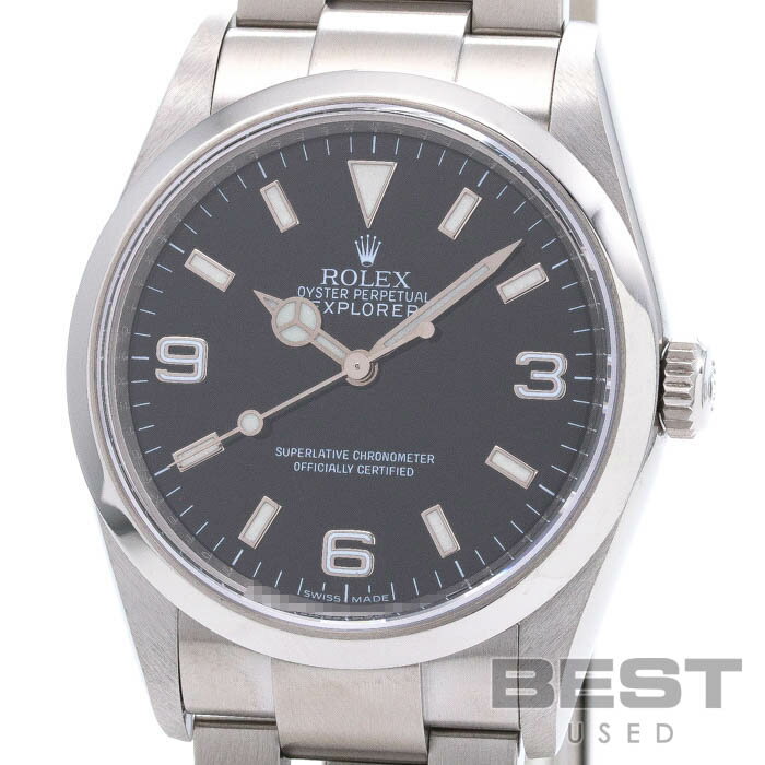 ロレックス 【ROLEX 】 エクスプローラー1 114270 メンズ ブラック ステンレススティール 腕時計 時計 EXPLORER l BLACK SS EX1【中古】