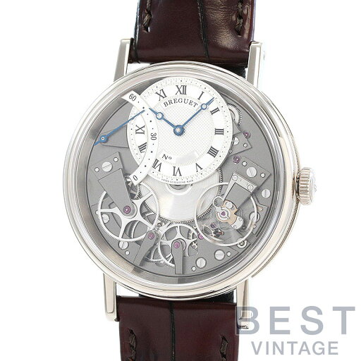 【OH済】 ブレゲ 【BREGUET】 トラディション セコンド レトログラード 7097 7097BB/G1/9WU メンズ シルバー K18ホワイトゴールド 腕時計 時計 TRADITION SECONDE RETROGRADE 7097 SILVER K18WG 【中古】