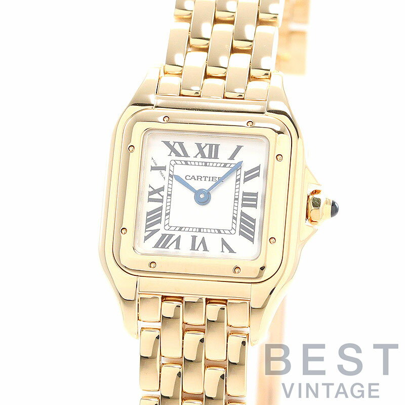カルティエ 【CARTIER】 パンテール ドゥ カルティエ SM WGPN0008 レディース シルバー K18イエローゴールド 腕時計 時計 PANTHERE DE CARTIER SMALL MODEL SILVER K18YG 【中古】