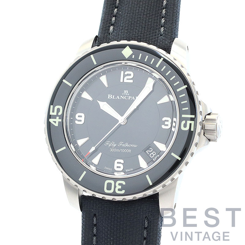 BEST VINTAGE㤨֥֥ѥ BLANCPAIN եեƥեॹ ȥޥƥå 5015-12B30-B52A  ֥å  ӻ  FIFTY FATHOMS AUTOMATIQUE BLACK TI šۡפβǤʤ1,452,000ߤˤʤޤ