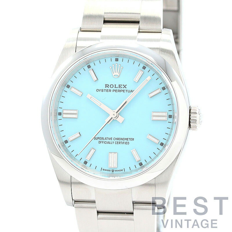 ロレックス 【ROLEX】 オイスターパーペチュアル 36 M126000-0006 メンズ ターコイズブルー ステンレススティール 腕時計 時計 OYSTER PERPETUAL 36 TURQUOISE BLUE SS 【中古】