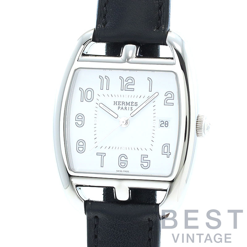 【楽天スーパーSALE★クーポン配布中！】エルメス 【HERMES】 ケープコッド トノー CT1.710 メンズ ホワイト ステンレススティール 腕時計 時計 CAPE COD TONNEAU WHITE SS 【中古】【中古】
