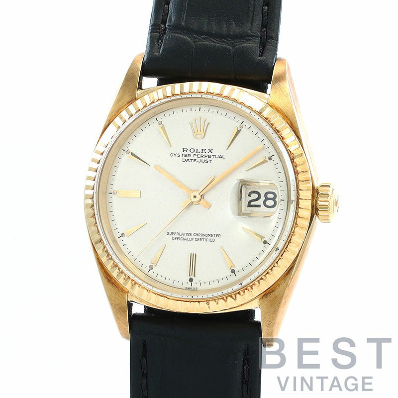 【楽天スーパーSALE★クーポン配布中！】ロレックス 【ROLEX】 オイスターパーペチュアル デイトジャスト 1601/7 メンズ シルバー K14イエローゴールド 腕時計 時計 OYSTER PERPETUAL DATEJUST 36 SILVER K14YG 【中古】【中古】