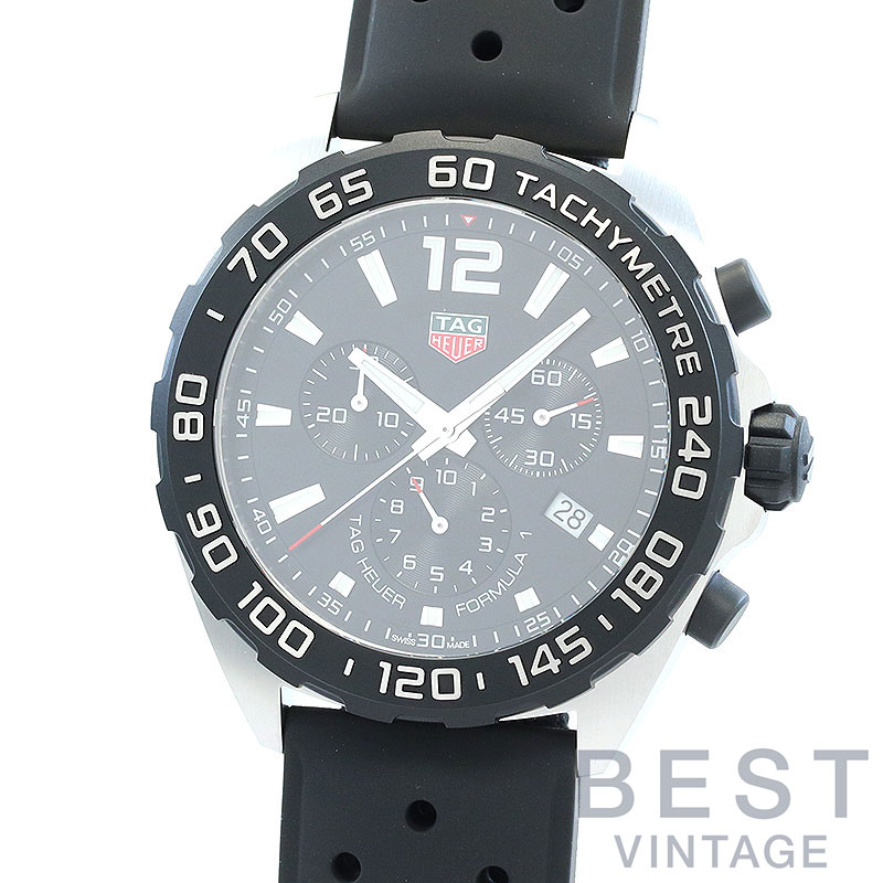 タグホイヤー 【TAG HEUER】 フォーミュラ1 クロノグラフ CAZ1010.FT8024 メンズ ブラック ステンレススティール 腕時計 時計 FORMULA 1 CHRONOGRAPH BLACK SS 【中古】