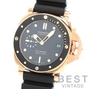 オフィチーネパネライ 【OFFICINE PANERAI】 サブマーシブル ゴールドテック PAM02164 メンズ ブラック K18レッドゴールド 腕時計 時...
