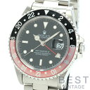 【OH済】ロレックス 【ROLEX】 GMTマスター2 16710 メンズ ブラック ステンレススティール 腕時計 時計 GMT-MASTER2 BLACK SS GMT2 赤黒ベゼル【中古】