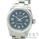 ロレックス 【ROLEX 】 オイスターパーペチュアル 176200 レディース ブルー ステンレススティール 腕時計 時計 OYSTER PERPETUAL BLUE SS ブルー369アラビアインデックス 青文字盤【中古】