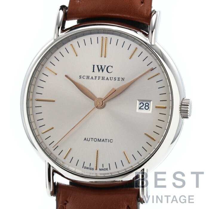 【OH済】アイダブリューシー 【IWC】 ポートフィノデイト IW356303 メンズ シルバー ス ...