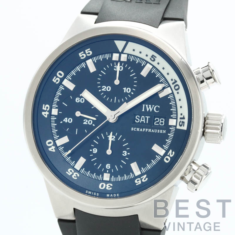 【OH済】アイダブリューシー 【IWC】 アクアタイマー クロノグラフ IW371933（3719- ...