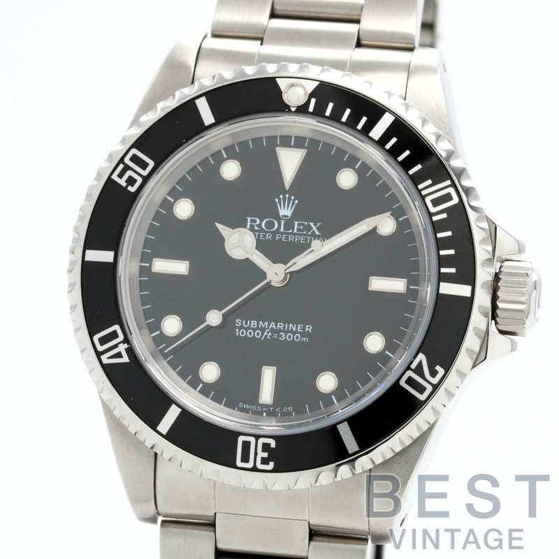 ロレックス 【ROLEX 】 サブマリーナー 14060 メンズ ブラック ステンレススティール 腕時計 時計 SUBMARINER BLACK SS サブノンデイト【中古】