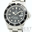 【OH済】 ロレックス 【ROLEX 】 サブマリーナー デイト 16610 メンズ ブラック ステンレススティール 腕時計 時計 SUBMARINER DATE BLACK SS 【中古】