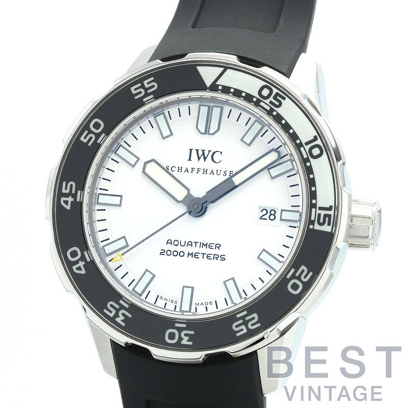 アイダブリューシー 【IWC 】 アクアタイマー オートマティック 2000 IW356806 メンズ ホワイト ステンレススティール 腕時計 時計 AQUATIMER AUTOMATIC 2000 WHITE SS インターナショナルウォッチカンパニー【中古】