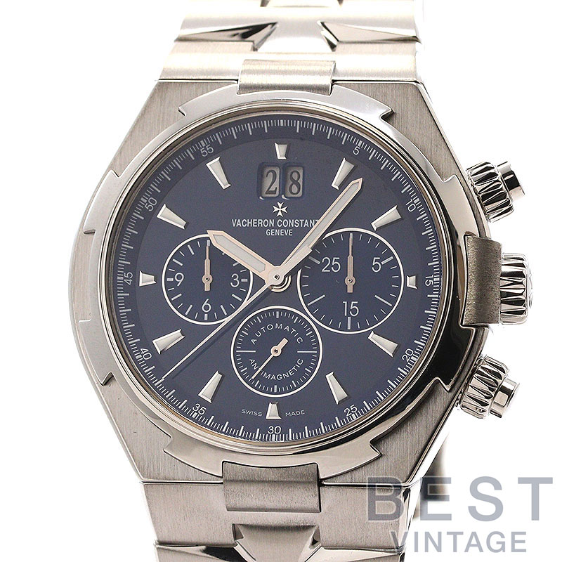 【お買い物マラソン限定クーポン配布中♪】【OH済】 ヴァシュロンコンスタンタン 【VACHERON CONSTANTIN】 オーヴァーシーズクロノグラフ 49150/B01A-9745 メンズ ブルー ステンレススティール 腕時計 時計 OVERSEAS CHRONOGRAPH BLUE SS【中古】