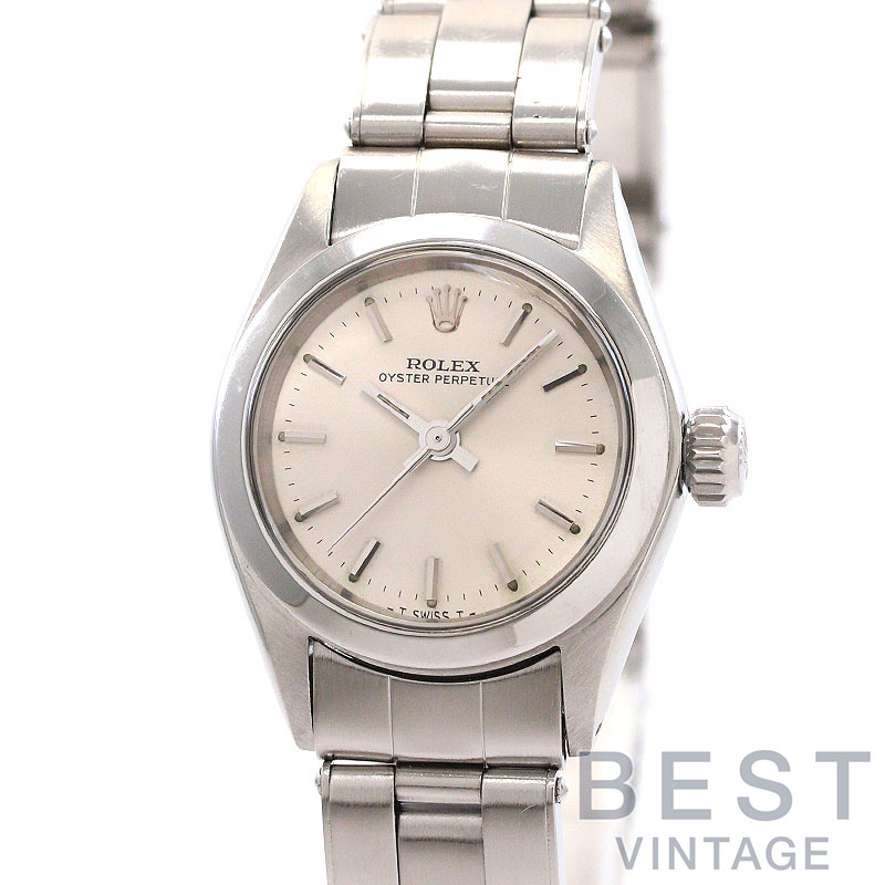 【お買い物マラソン限定クーポン配布中♪】【OH済】 ロレックス 【ROLEX】 オイスターパーペチュアル レディ 6618/0 レディース シルバー ステンレススティール 腕時計 時計 OYSTER PERPETUAL LADY SILVER SS 【中古】【中古】