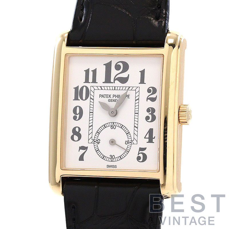 【お買い物マラソン限定クーポン配布中♪】【OH済】 パテックフィリップ 【PATEK PHILIPPE】 ゴンドーロ 5014J メンズ ホワイト K18イエローゴールド 腕時計 時計 GONDOLO WHITE K18YG PP【中古】【中古】