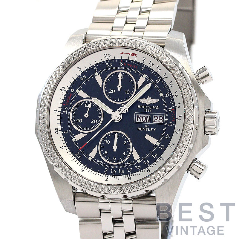 【お買い物マラソン限定クーポン配布中♪】【OH済】 ブライトリング 【BREITLING】 ベントレー GT レーシング A1336313/B960/981A (A336B60SPS) メンズ ブラック ステンレススティール 腕時計 時計 BENTLEY GT RACING BLACK SS 【中古】【中古】