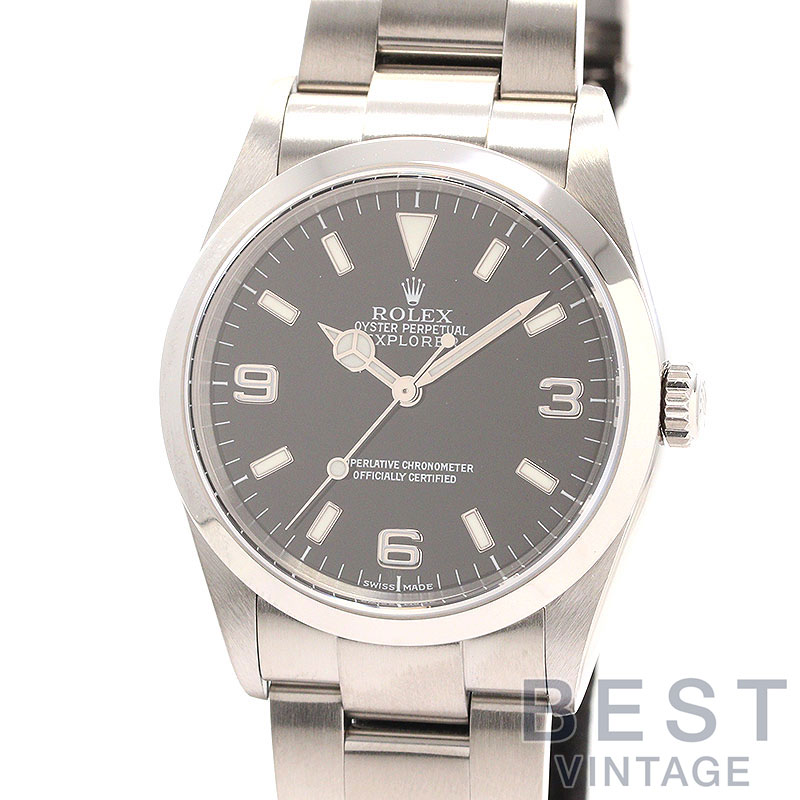【お買い物マラソン限定クーポン配布中♪】【OH済】 ロレックス 【ROLEX】 エクスプローラー1 M114270-0002 メンズ ブラック ステンレススティール 腕時計 時計 EXPLORER I BLACK SS EX1【中古】【中古】