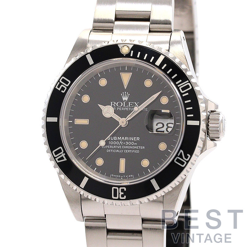 【お買い物マラソン限定クーポン配布中♪】【OH済】 ロレックス 【ROLEX】 サブマリーナー デイト M16610 メンズ ブラック ステンレススティール 腕時計 時計 SUBMARINER DATE BLACK SS 【中古】【中古】
