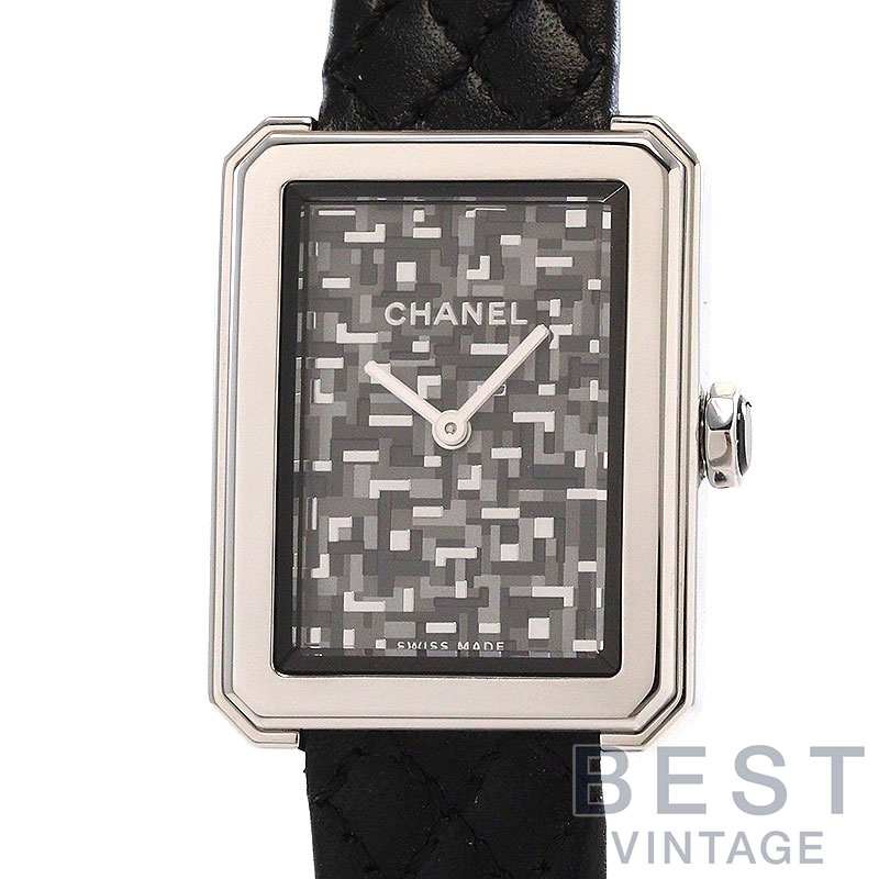 【お買い物マラソン限定クーポン配布中♪】シャネル 【CHANEL】 ボーイフレンド ネオ ツイード H6679 レディース グレー/ブラック ステンレススティール 腕時計 時計 BOY FRIEND NEO TWEED GREY/BLACK SS 【中古】【中古】