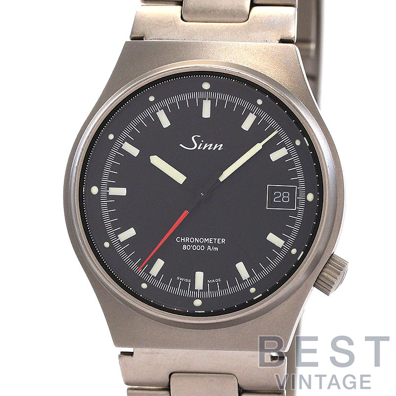 【お買い物マラソン限定クーポン配布中♪】【OH済】 ジン 【SINN】 244.TI クロノメーター 244.TI.I メンズ ブラック チタン 腕時計 時計 244.TI CHRONOMETER BLACK TI 【中古】【中古】