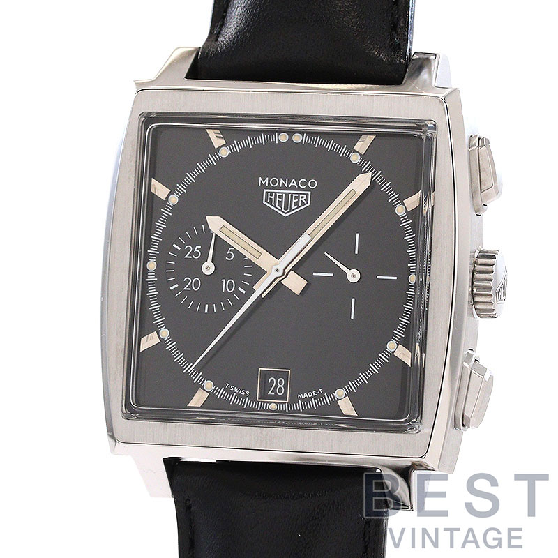 【お買い物マラソン限定クーポン配布中♪】【OH済】 タグホイヤー 【TAG HEUER】 モナコ クロノグラフ リミテッドエディション CS2110.FC8119 メンズ ブラック ステンレススティール 腕時計 時計 MONACO CHRONOGRAPH LIMIT【中古】