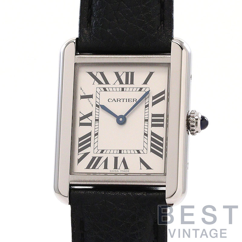 【お買い物マラソン限定クーポン配布中♪】カルティエ 【CARTIER】 タンク ソロ SM WSTA0030 レディース ライトシルバー オパライン ステンレススティール 腕時計 時計 TANK SOLO SMALL MODEL LIGHT SILVER OPALINE SS 【 【中古】