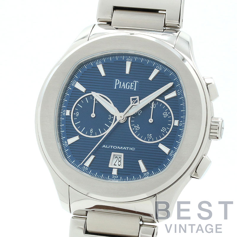 ピアジェ 【PIAGET】 ポロ クロノグラフ GOA41006 (P11269) メンズ ブルー ステンレススティール 腕時計 時計 POLO CHRONOGRAPH BLUE SS 【中古】