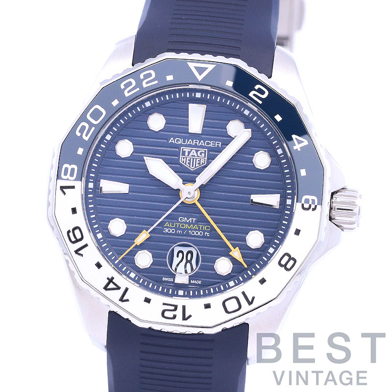 タグホイヤー 【TAG HEUER】 アクアレーサー プロフェッショナル300 GMT WBP2010.FT6198 メンズ ブルー ステンレススティール 腕時計 時計 AQUARACER PROFESSIONAL 300 GMT BLUE SS 【中古】