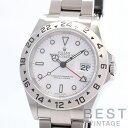 ロレックス 【ROLEX】 エクスプローラー2 16570 メンズ ホワイト ステンレススティール 腕時計 時計 EXPLORER II WHITE SS EX2 白文字..