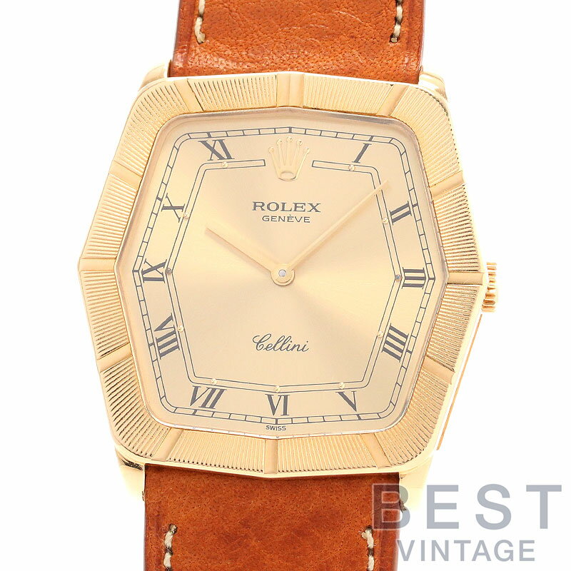 【OH済】 ロレックス 【ROLEX】 チェリーニ 4170/8 メンズ シャンパンゴールド K18イエローゴールド 腕時計 時計 CELLINI CHAMPAGNE GOLD K18YG 【中古】